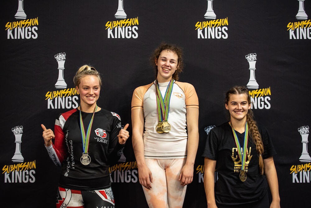 Hannah Griffith claims double gold on the podium. at Sub Kings JHB